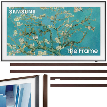 Samsung 32" The Frame QLED UHD Quantum HDR Smart TV w/ Brown Bezel (2023 Model)
