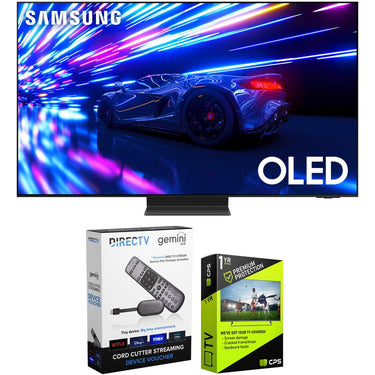 Samsung S95D 55" HDR OLED Smart TV (2024) Bundle with Redeemable DIRECTV Gemini Air