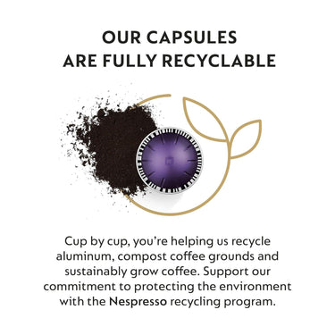 Nespresso Vertuo Altissio Ristretto/Espresso Capsules, 10-Pack
