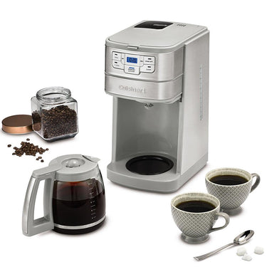 Cuisinart Automatic Grind and Brew 12-Cup Coffeemaker Steel with 2 Year Warranty