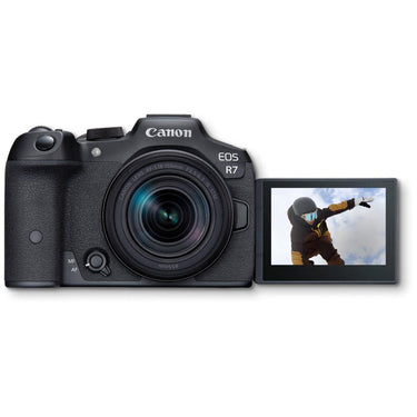 Canon EOS R7 Mirrorless Camera + 18-150mm F3.5-6.3 IS STM Lens Kit + Essential Bundle