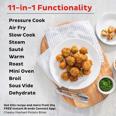 Instant Pot Pro Crisp & Air Fryer 8-quart Multi-Use Pressure Cooker & Air Fryer(Refurbished)