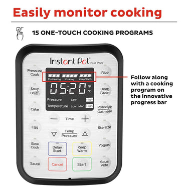 Instant Pot Duo Plus 6 qt 9-in-1 Electric Pressure Cooker (Refurbished)
