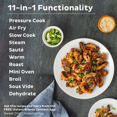 Instant Pot Duo Crisp + Air Fryer 6-quart Multi-Use Pressure Cooker (Refurbished)
