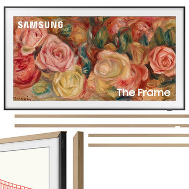 Samsung 43 inch The Frame QLED 4K Smart TV 2024 + Teak Bezel & 26 Month Protection