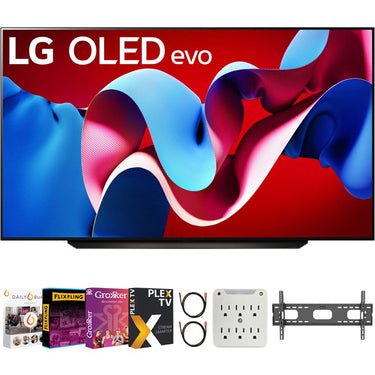LG 83" OLED evo C4 Series Smart TV 4K Processor (2024) with Movies Streaming Pack