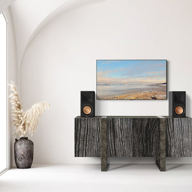 Klipsch RP-600M II Premiere Bookshelf Speakers (Pair) + Deco Gear Wire + Banana Plugs
