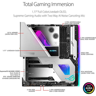 ASUS - MOTHERBOARDS ASUS MAXIMUSXIIIEXTREMEGLACIAL WIFI6E Z590LGA1200 INTEL 11TH/10TH