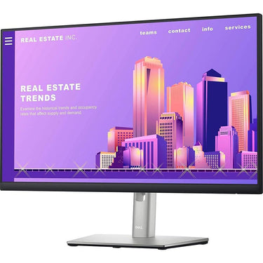 Dell P2422H 24" Full HD 1080p 16:9 5ms IPS LED Monitor, Black/Silver