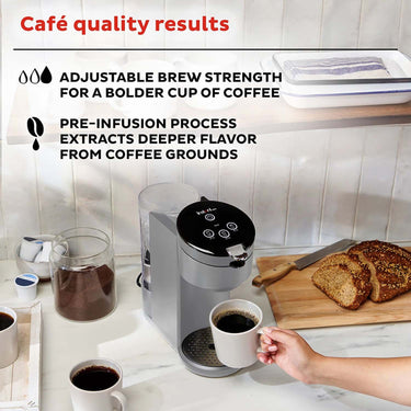 Instant Pot Solo Single-Serve Coffee Maker, Ground Coffee and Pod Coffee Maker (Refurbished)