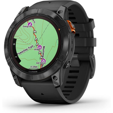Garmin fenix 7X Pro Solar, No Wi-Fi, Slate Gray, Black