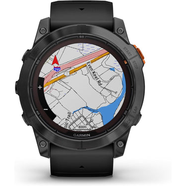 Garmin fenix 7X Pro Solar, No Wi-Fi, Slate Gray, Black