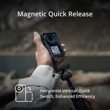 DJI Osmo Action 4 Standard Combo with 64GB Pro Accessory Bundle and 1 YR Warranty