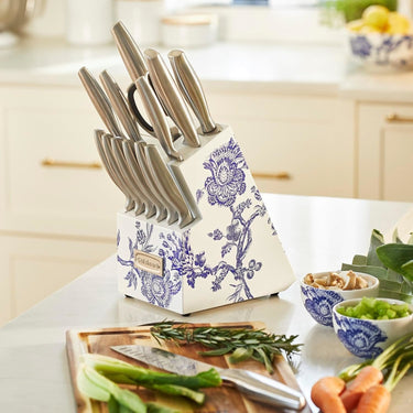 Cuisinart 15pc Caskata Collection Stainless Steel Hollow Handle Cutlery Block Set
