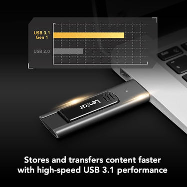 Lexar 128GB JumpDrive M900 USB 3.1 Flash Drive, 400MB/s, Durable Metal Design