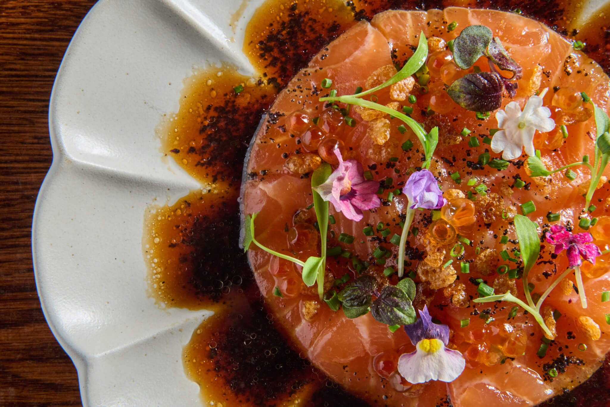 salmon sashimi
