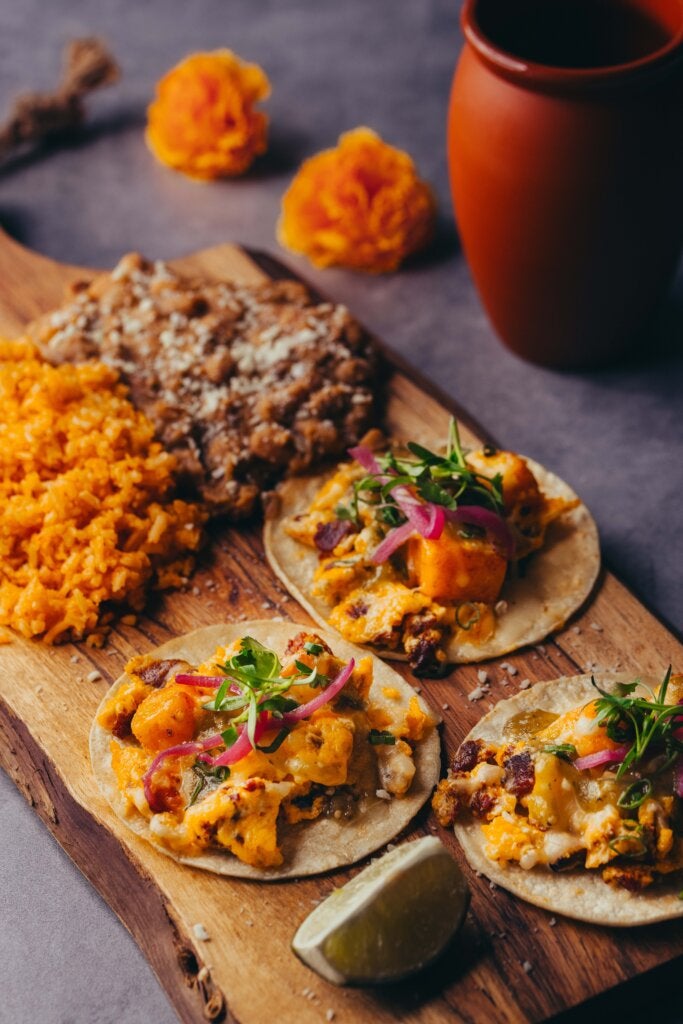 Chorizo Egg Tacos