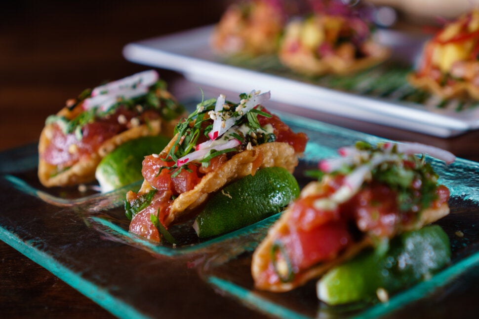 Tuna Poke Wontons