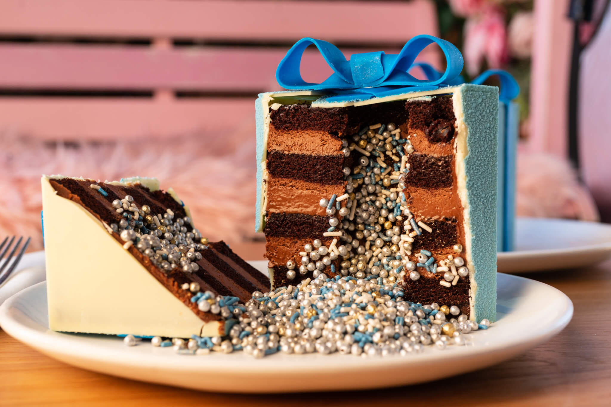 magic hour rooftop bar blue autism awareness cake