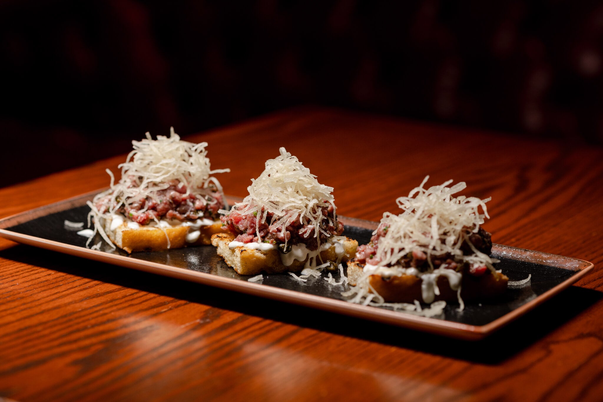 Beauty and Essex Las Vegas - Steak Tartare on Toast