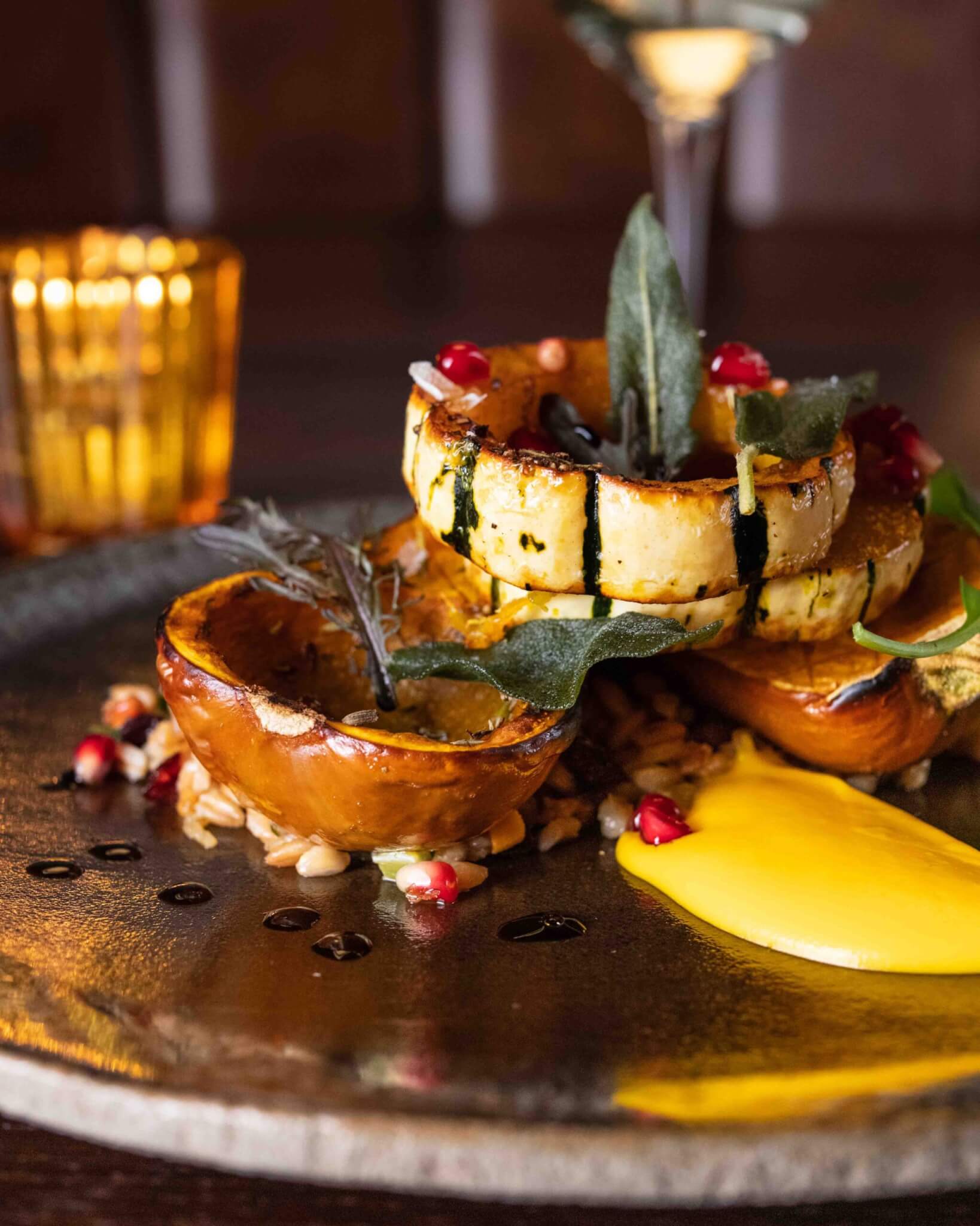 autumn squash dish at cathedrale