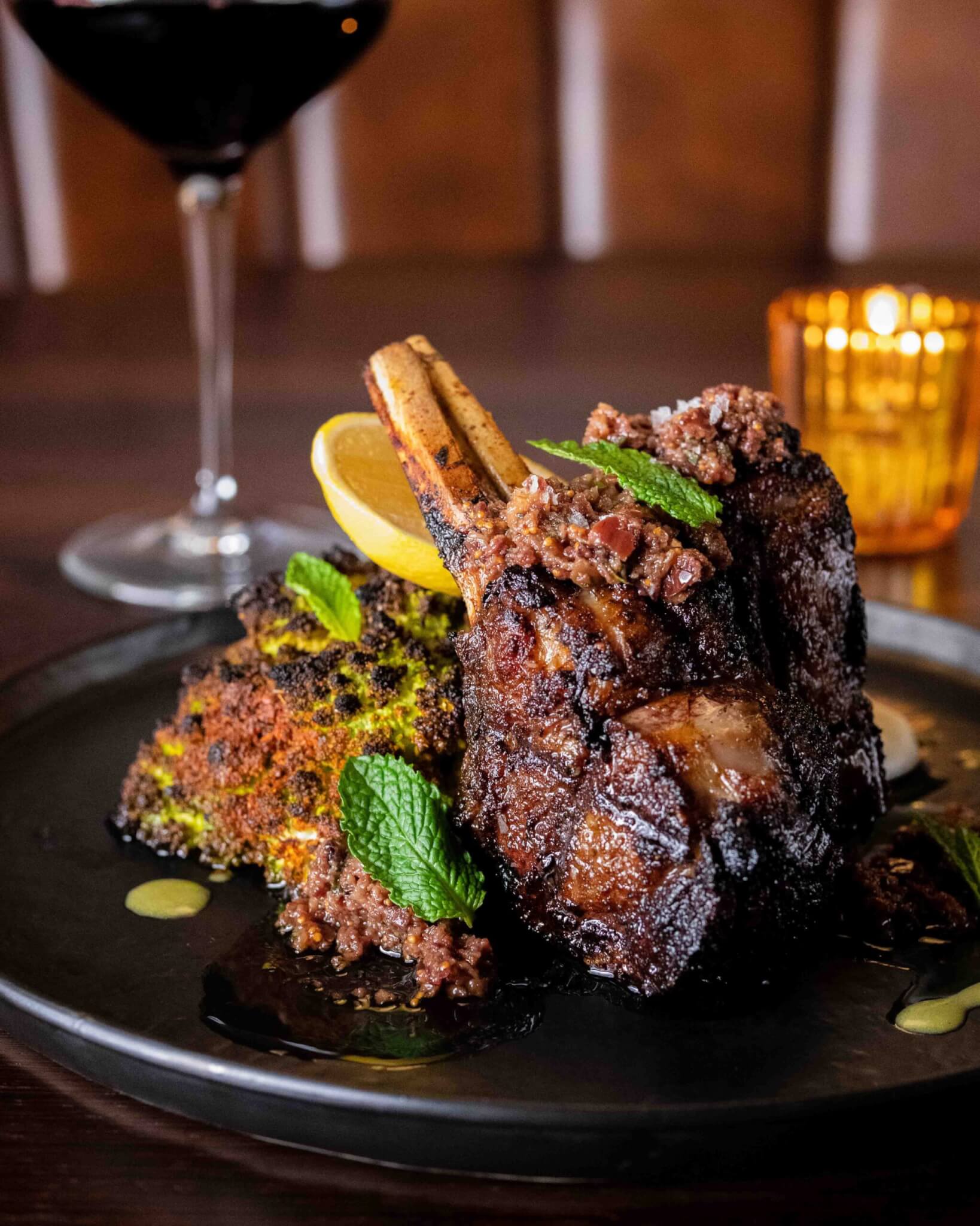 lamb chops at cathedrale