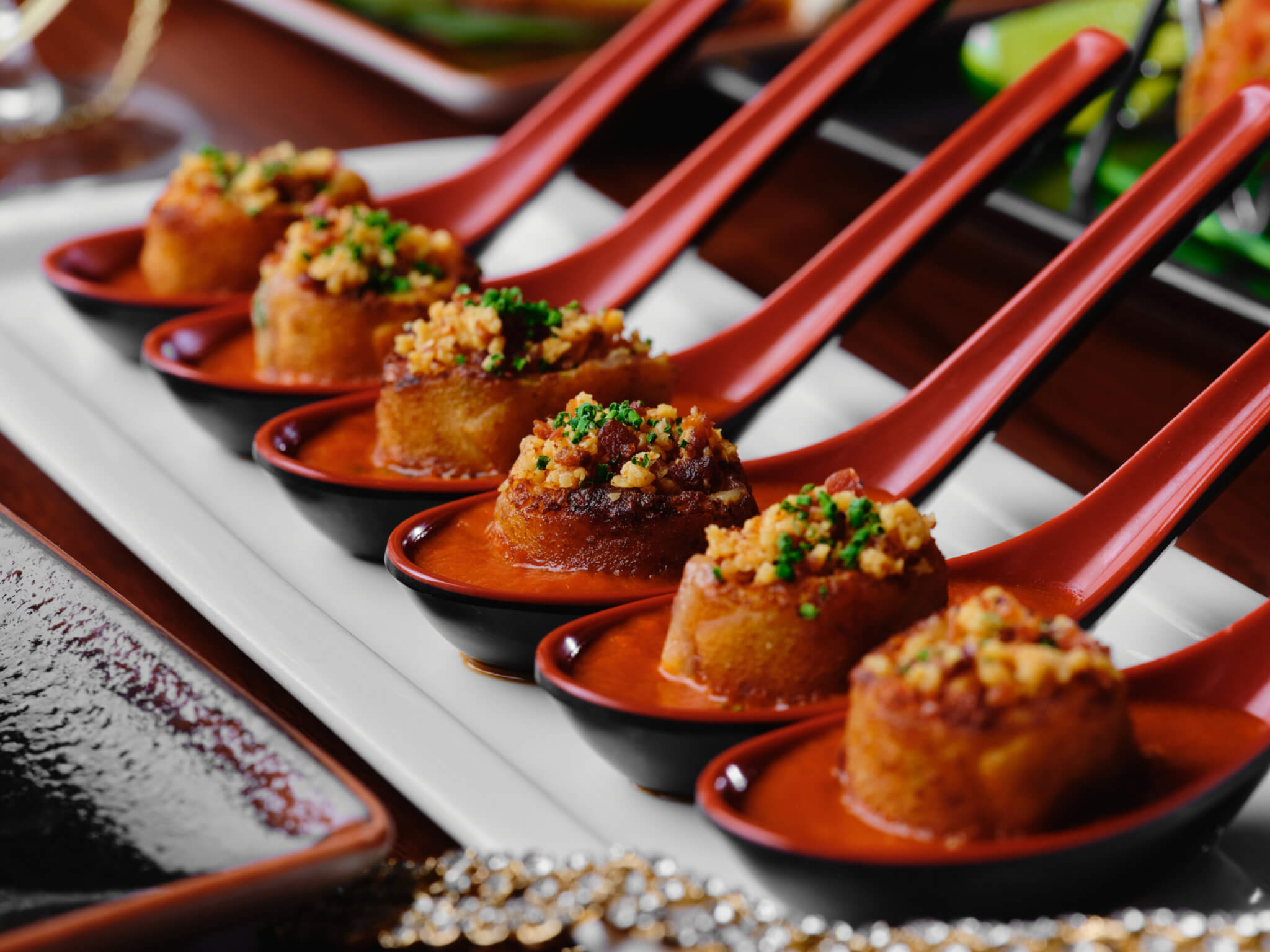 Tomato soup dumplings