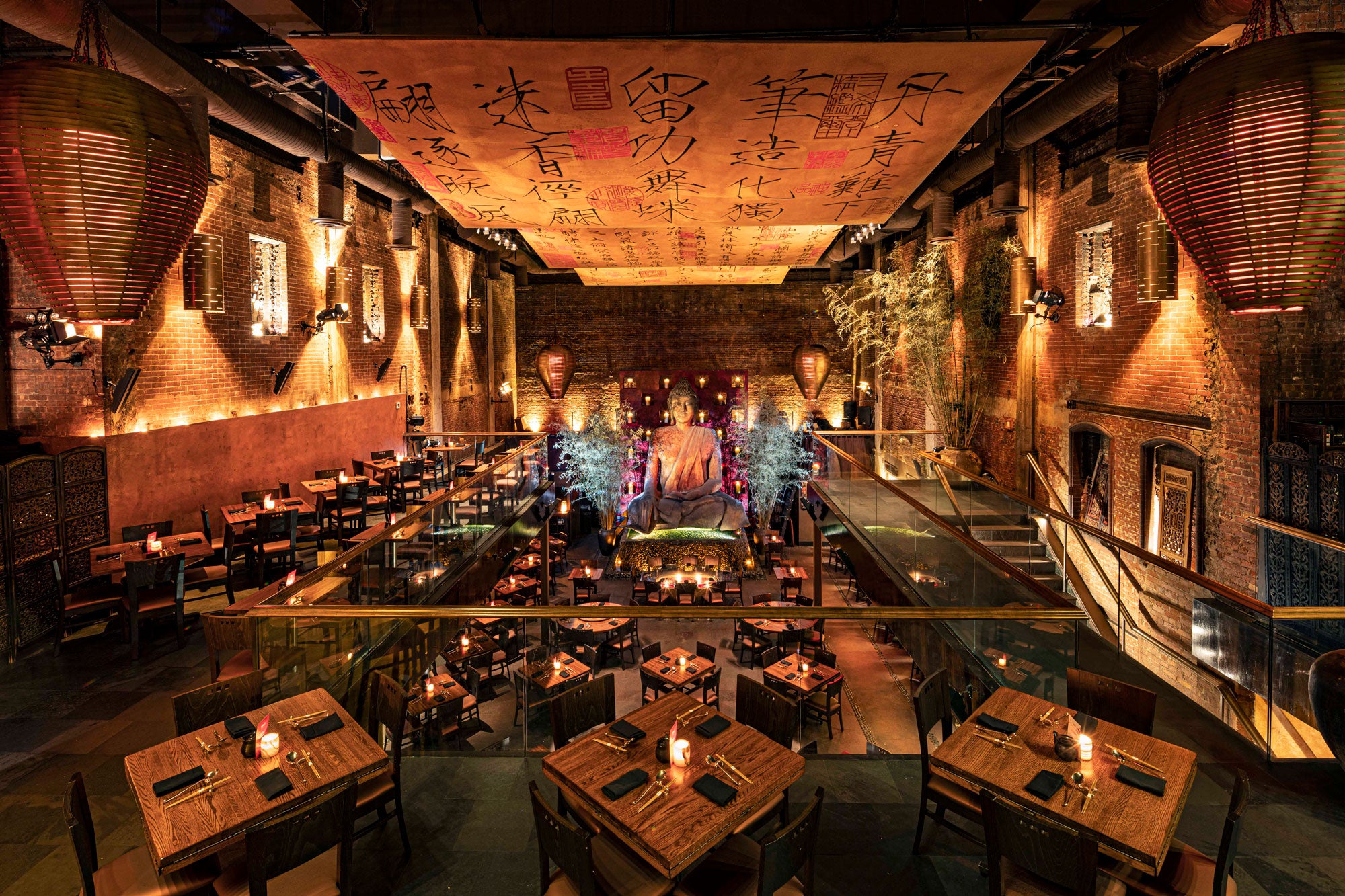 TAO Uptown Main Dining Room from Mezzanine