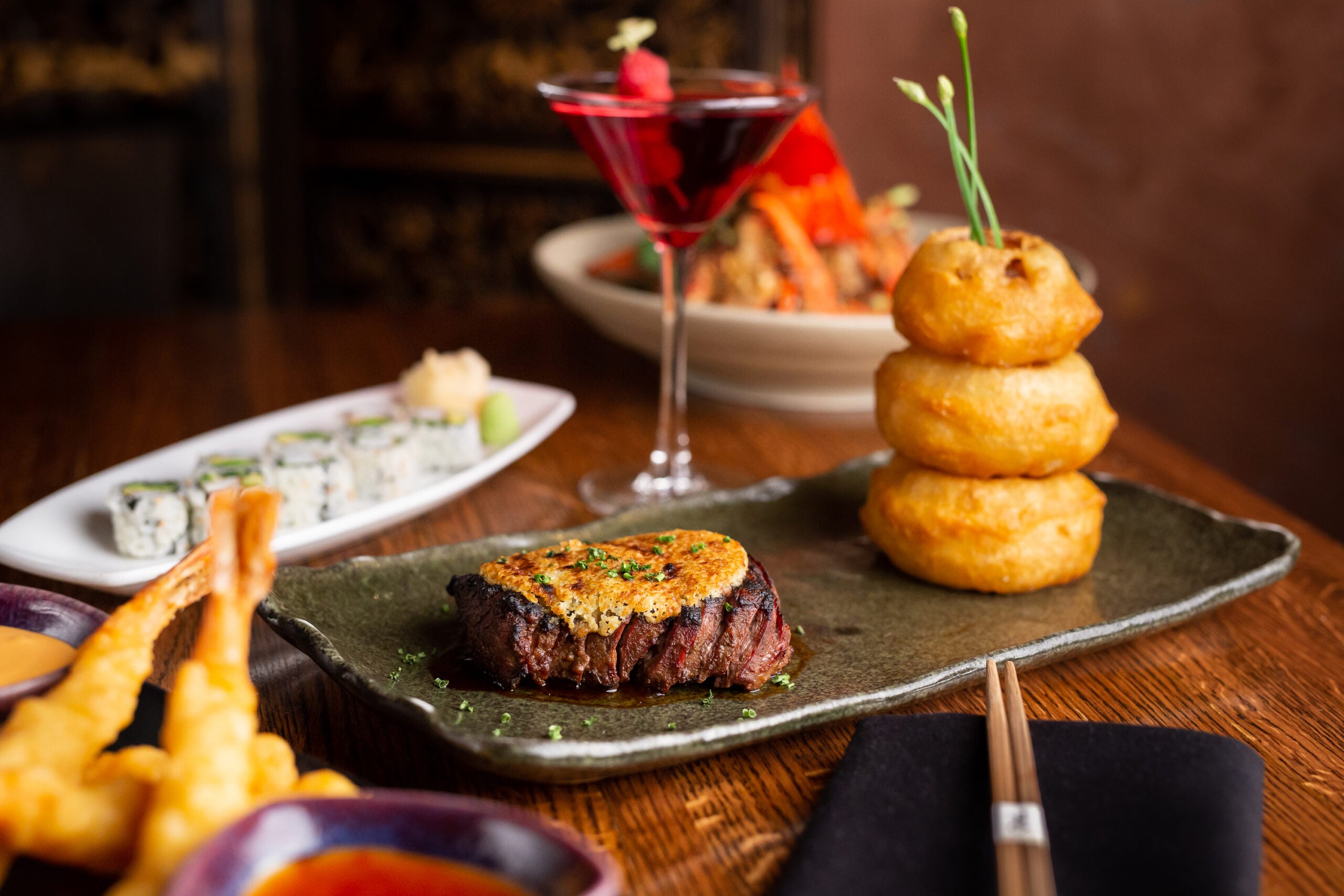 TAO Uptown Wasabi Crusted Filet Mignon