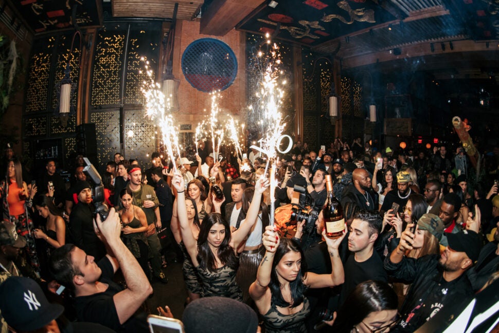 TAO Downtown Nightclub Bottle Presentation