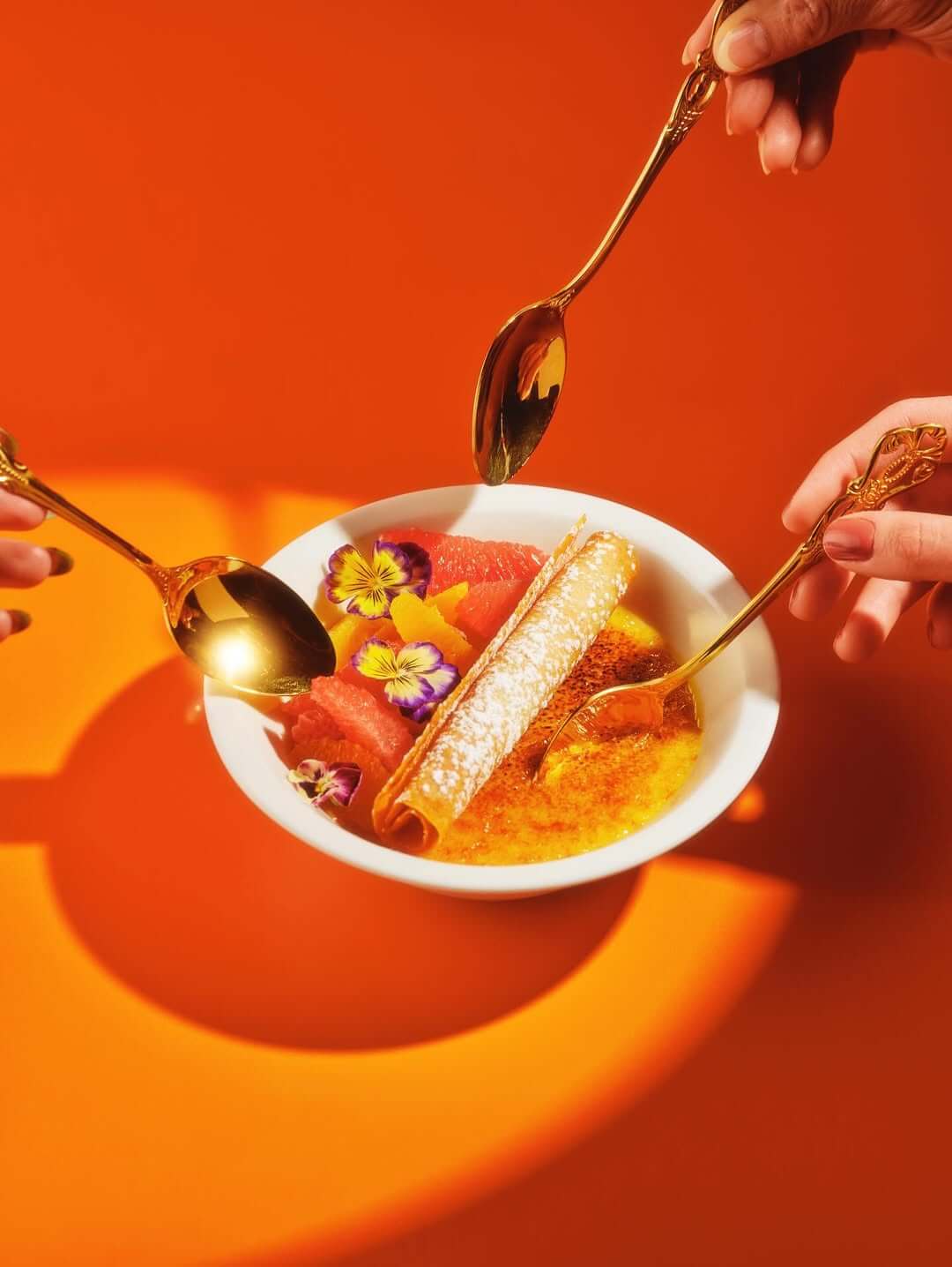 dessert with fruit