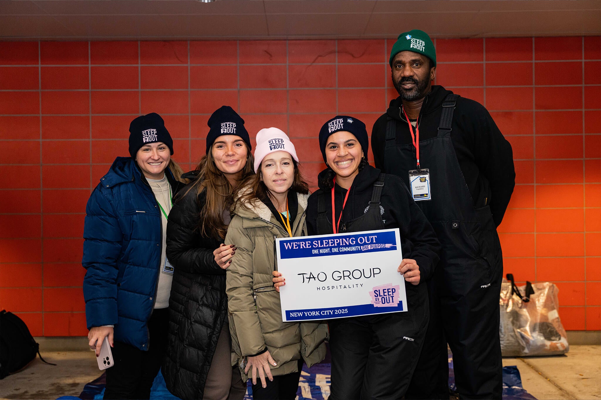 team at sleep out