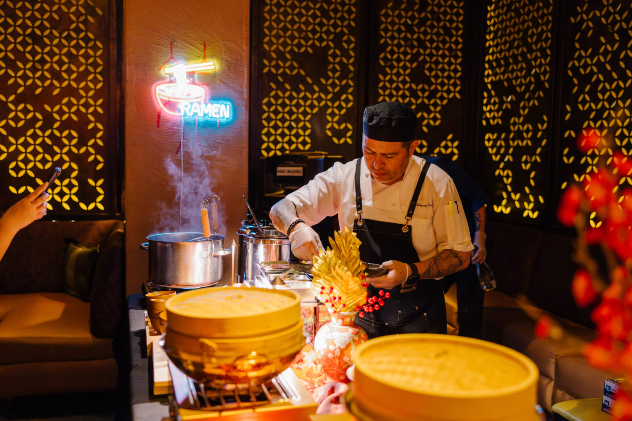 Dim sum stations with chf