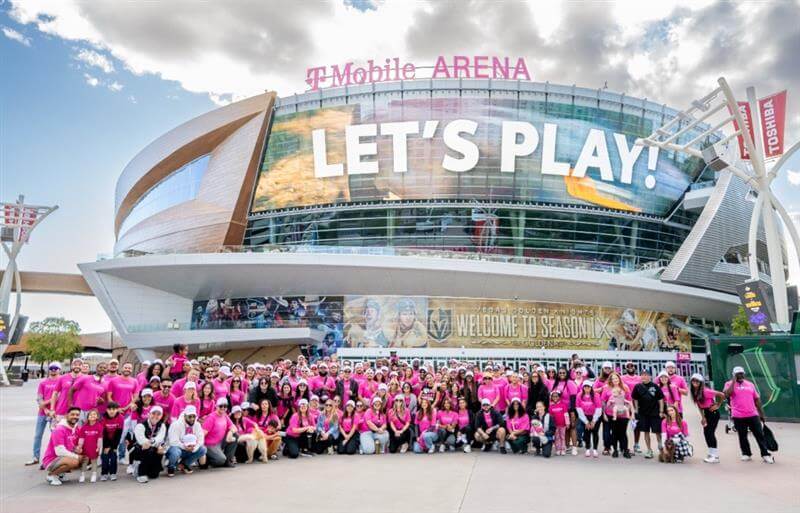 team at breast cancer walk