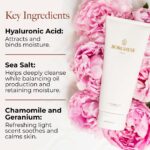 Gentle Face Cleanser for Pores with Sea Salt & Hyaluronic Acid - Image 3