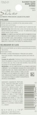Maybelline Stiletto Precision Liquid Eyeliner, Blackest Black, 0.05 oz. - Image 3