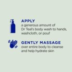 Dr Teal's Epsom Salt Body Wash: Eucalyptus & Spearmint Duo - Image 3