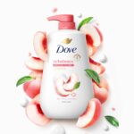 Dove 24hr Rebalance Body Wash: Peach & Rice Milk Essence - Image 4