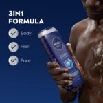 NIVEA MEN 3-in-1 Refreshing Body Wash, Menthol & Yuzu, 3-Pack - Image 3