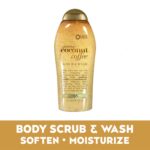 OGX Coconut Coffee Exfoliating Body Scrub, 2-Pack, Moisturizing - Image 3
