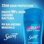 Secret Outlast Women’s Antiperspirant: 72-Hour Protection, Clear Gel, 2-Pack - Image 2