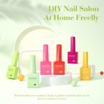 CANNI 9ml HEMA-Free Gel Nail Polish Set: 6 Bright Colors - Image 2