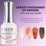 Kiara Sky Peach Nude Cat Eye Gel Polish 15ml – DIY Nail Art - Image 3