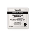 Pronto Acetone Nail Polish Remover Pads, 10 Individually Wrapped Wipes - Image 2