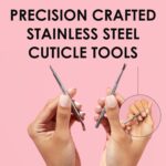 JAPONESQUE Dual-End Stainless Steel Cuticle Pusher and Trimmer Tool - Image 2