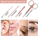 Portable 12-in-1 Rose Gold Nail Clippers & Beauty Set. - Image 3
