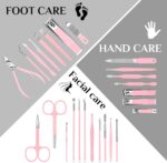 MINKINH 26-Piece Professional Manicure Set with Travel Case - Image 3
