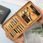 FAMILIFE Professional Manicure Set with Leather Travel Case - Image 5