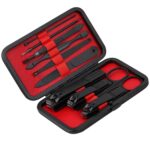 Professional 10-in-1 Nail Care Kit with Leather Case - Image 2