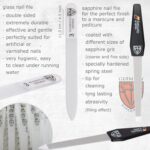 8-Piece German Manicure Set in Black Leather Case - Image 3